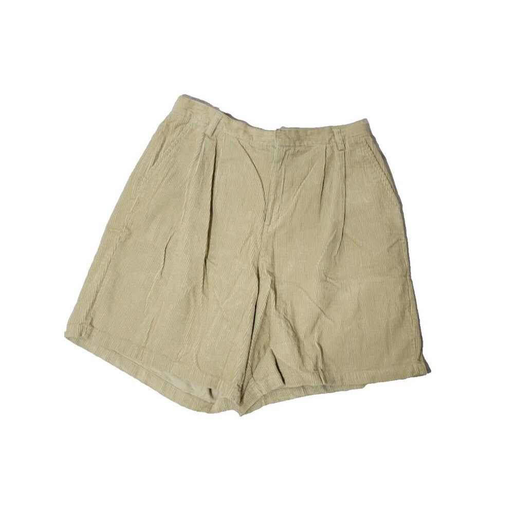 Urban Oasis Beige Size 20W Corduroy 100% Cotton Shorts Wide Leg 90s Retro